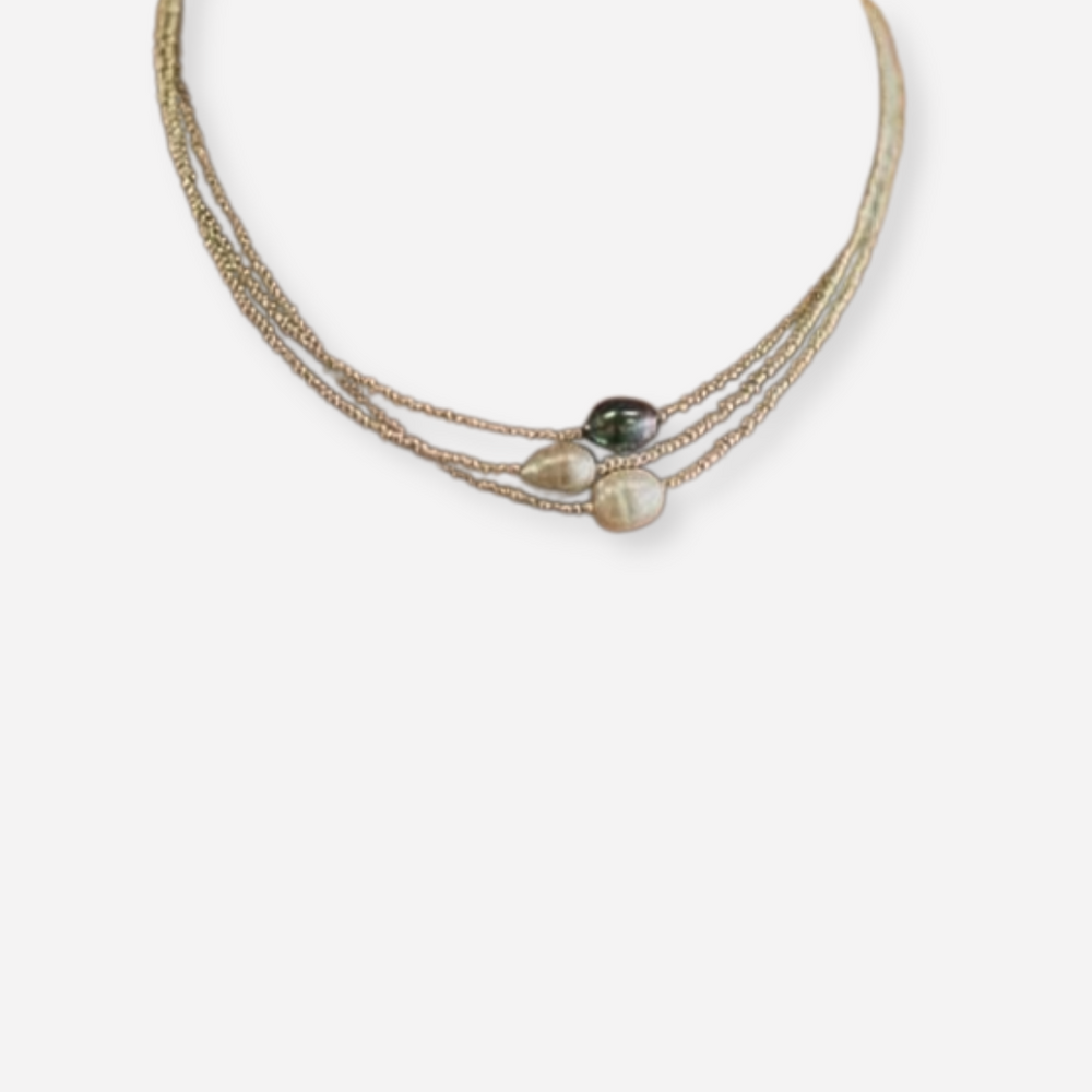 Emi - 3 Pearl Necklace