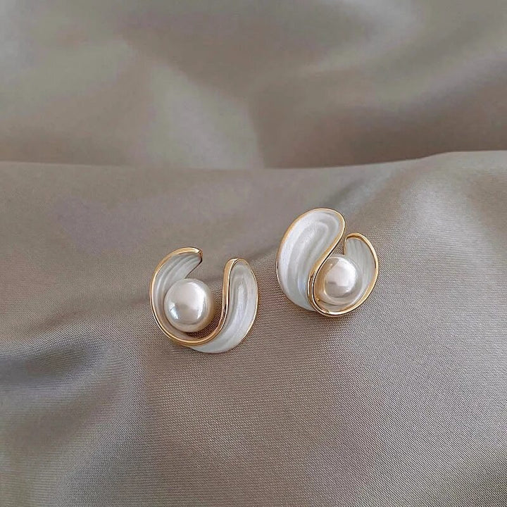 Joanna- Luxury White Opal Earrings