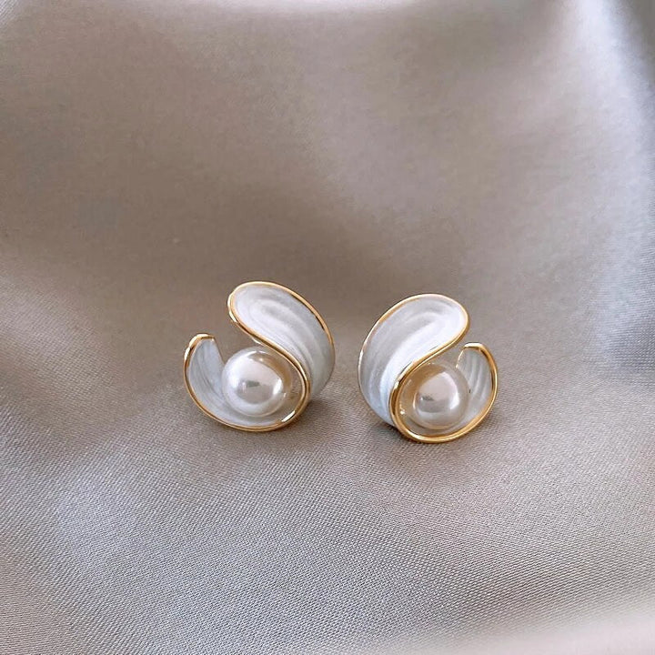 Joanna- Luxury White Opal Earrings