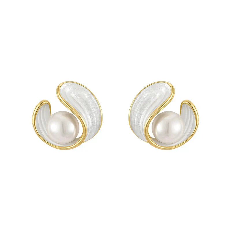Joanna- Luxury White Opal Earrings
