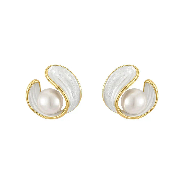 Joanna- Luxury White Opal Earrings