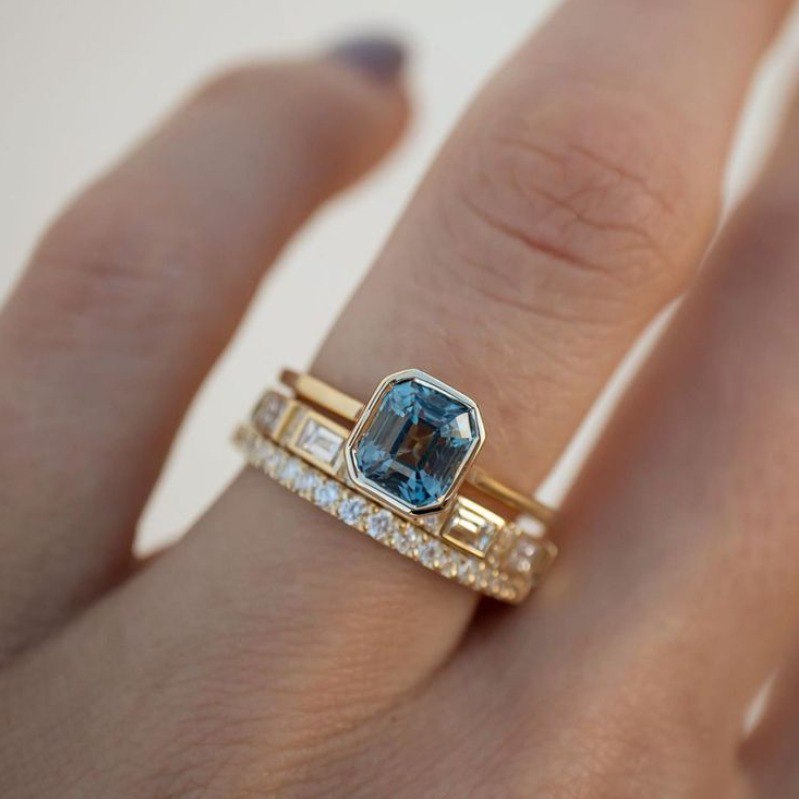 Xac - Blue Stone Ring