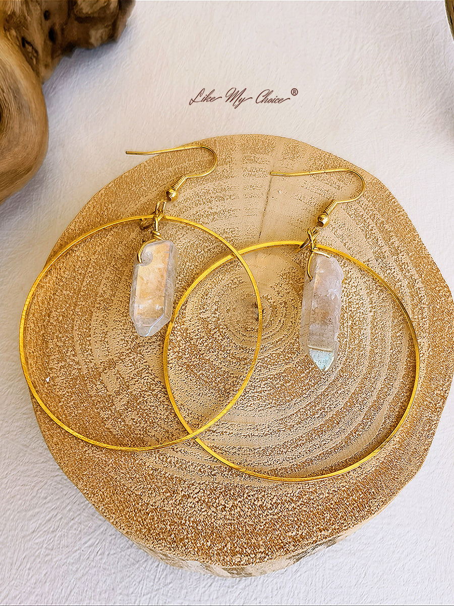 Crystal Hoop Earrings