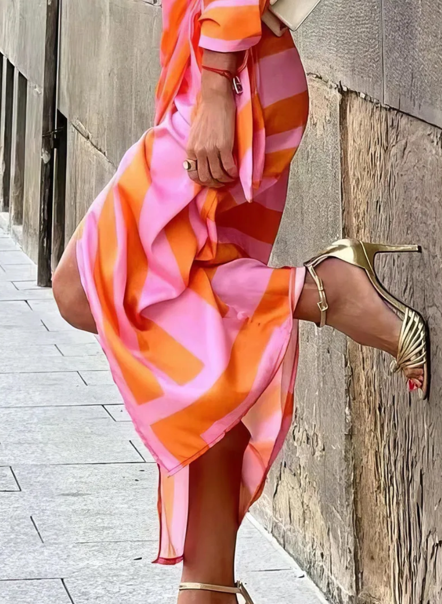 Amira | Wrap Print Dress