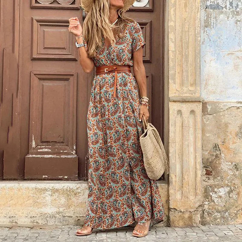 Avero™ | Elegant Bohemian Maxi Dress