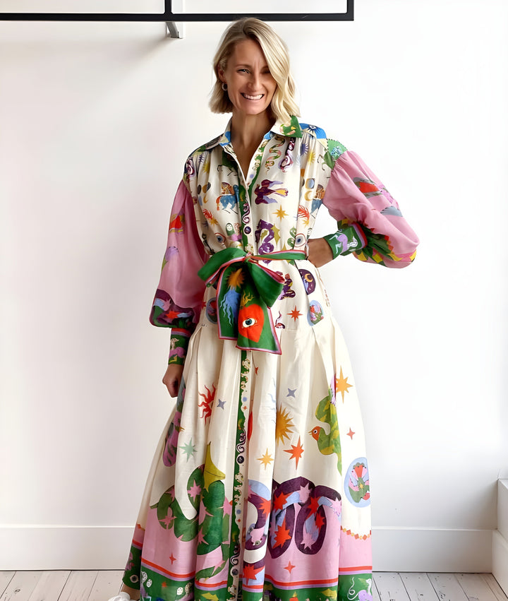 Bastonia™ | French Long Dress