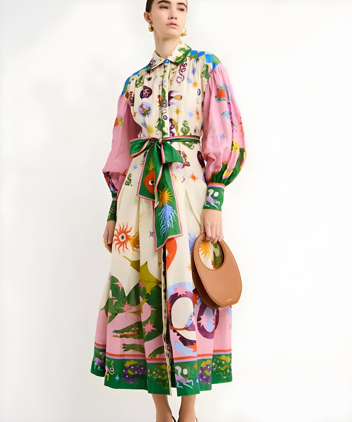 Bastonia™ | French Long Dress
