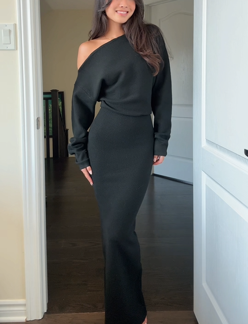 Hélène | One-Sleeve Dress