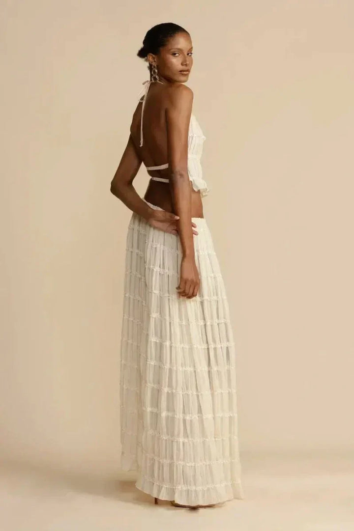 Frida | Backless Pleated Set