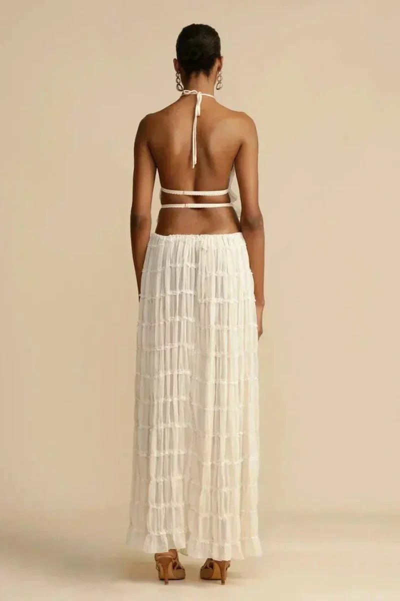 Frida | Backless Pleated Set