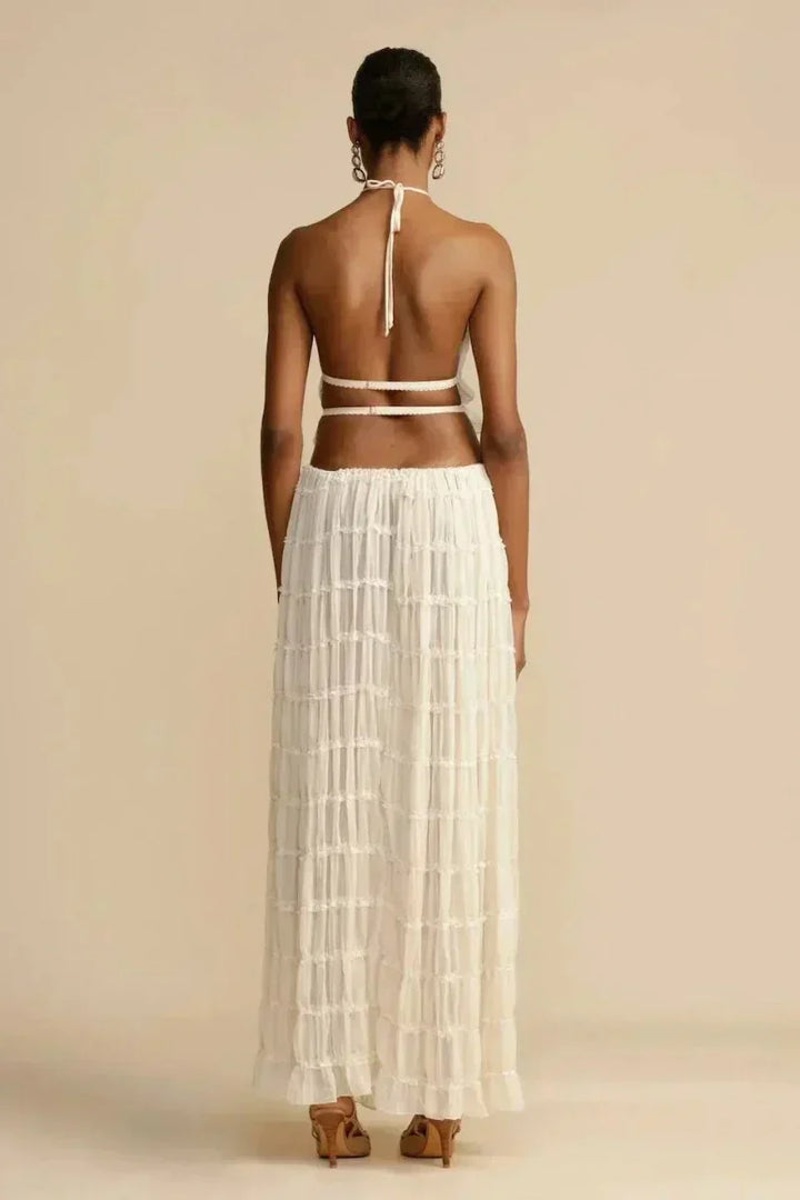 Frida | Backless Pleated Set