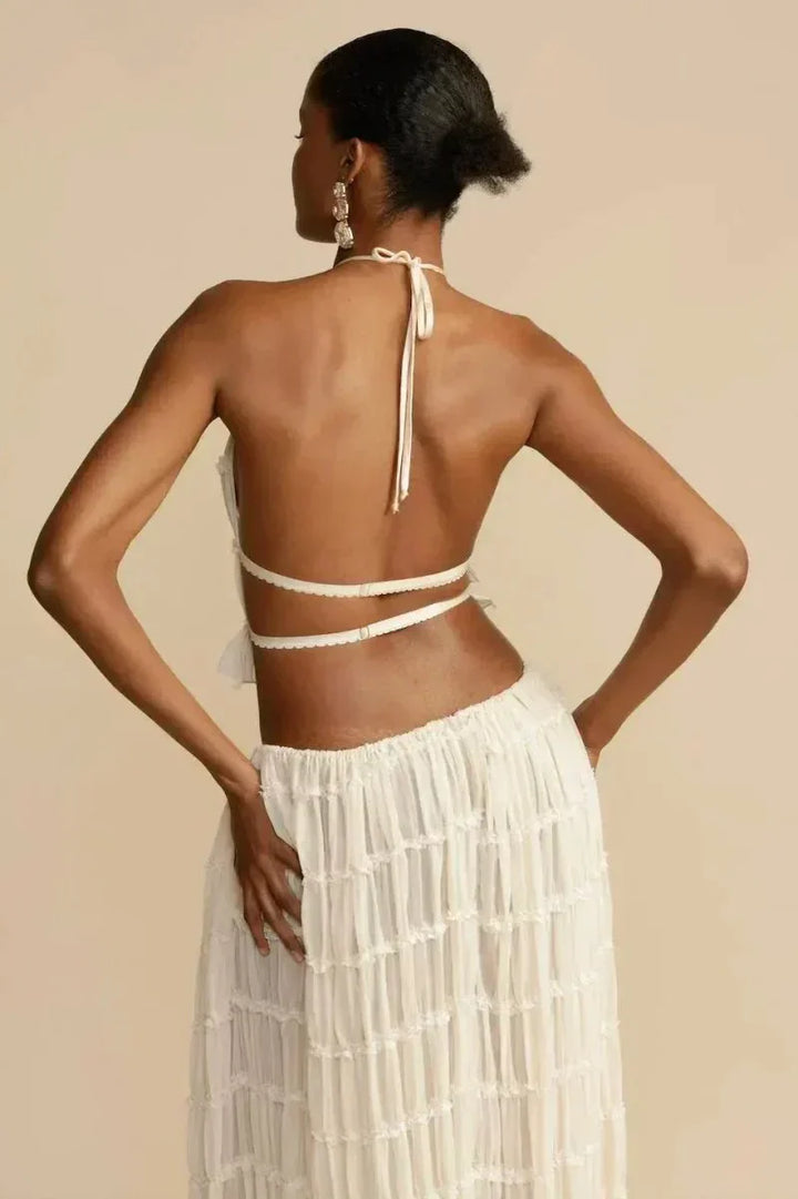 Frida | Backless Pleated Set
